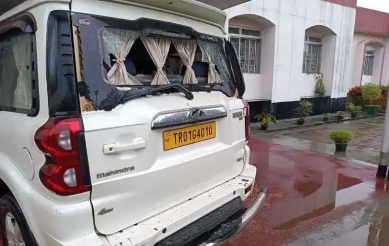 Tripura: BJP corrupt leader Patal Kanya Jamatia attacked, two cops injured