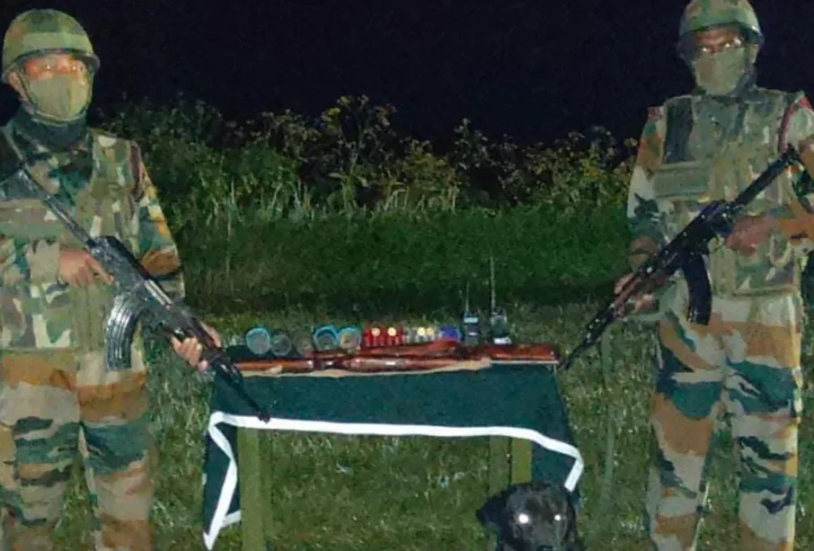 Mizoram: Large cache of arms and ammunition recovered near Champai