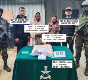 Mizoram: Rs 1.31 cr worth Heroin recoverd near Myanmar border