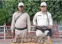 In Bishnupur from fish pond Rusted AK rifle magazines recovered