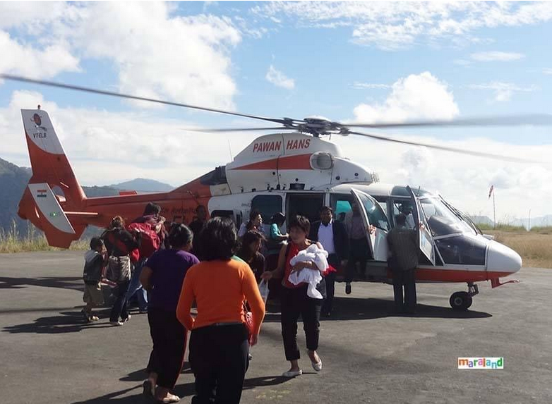 On Sept 27 helicopter service to start between Churachandpur-Aizawl