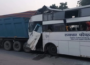 In a tragic bus-truck accident 12 killed, 45 injured in Dergaon